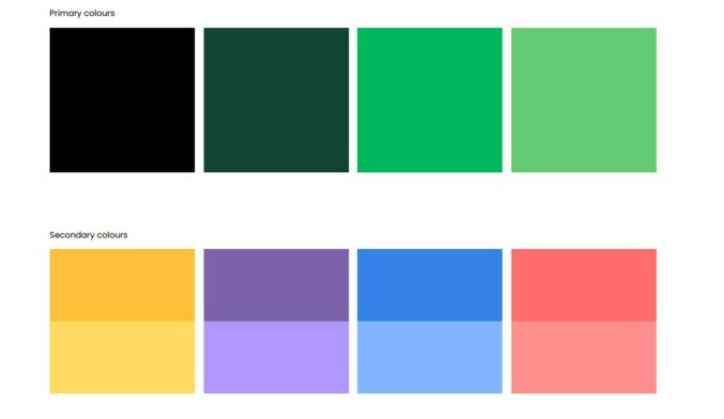 Treloar's new colour palette