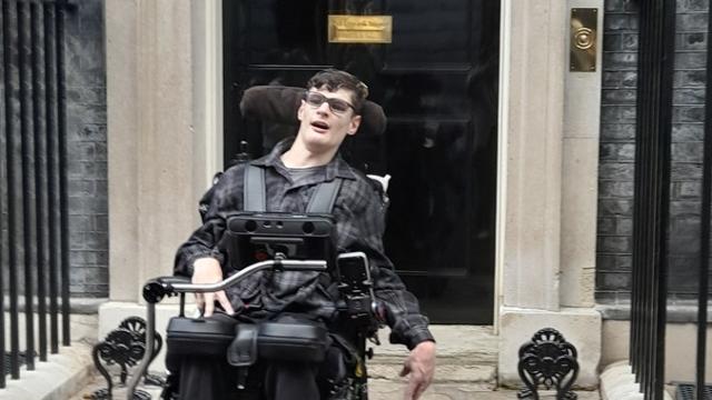 College student Dan outside No 10 Downing Street 