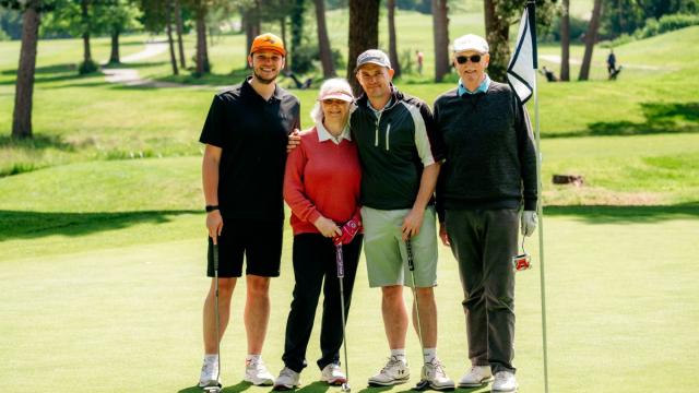 Golf team playing golf at The Old Thorns Hotel & Resort