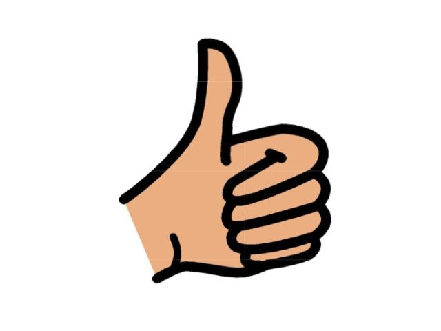 Thumb up symbol for Excellence