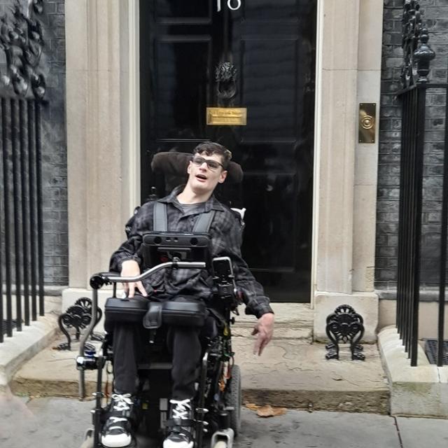 College student Dan outside No 10 Downing Street 