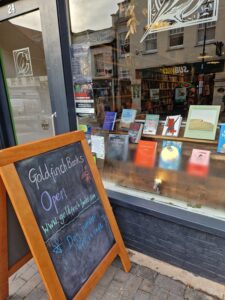 Goldfinch bookshop display